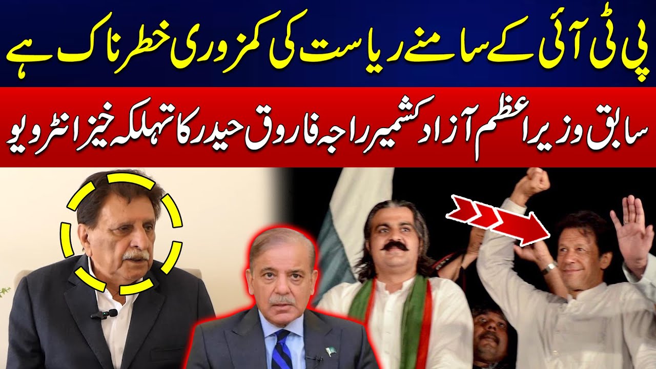 Azad Raja Exclusive Interview of Former PM Azad Kashmir Raja Farooq Haider ...
