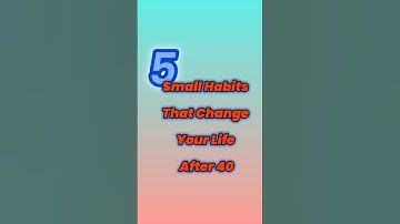 5 Simple Habits That Can Totally Change Your Life After 40 💪✨ #42&rising #atomichabits #lifechange