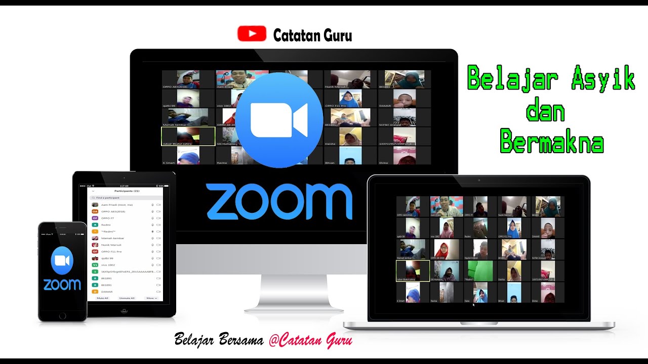 ZOOM MEETING. Presentasi, Memberi Tugas dan Diskusi Bersama Peserta ...