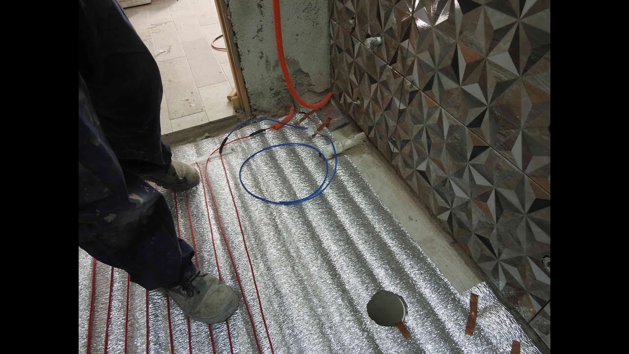 Como instalar la Losa eléctrica en el baño