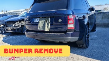 How to removal rear bumper Range Rover 2019?
