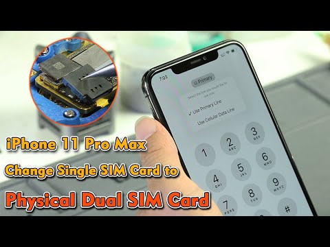 Convert E-Sim to Dual SIMs for iPhone 11 Pro Max, Board Reform + Sim Slot Replace