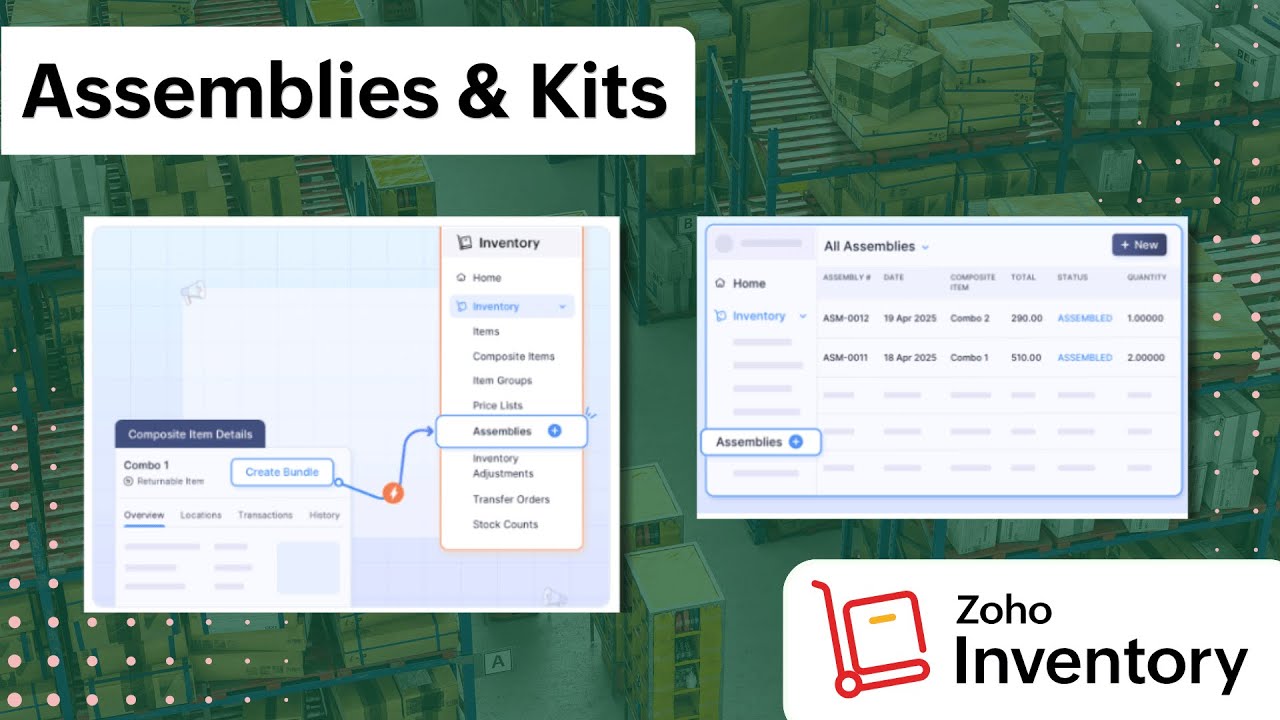 NEW! Assemblies & Kits for Zoho Inventory