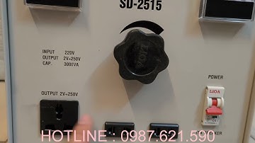🔴 Biến Áp Vô Cấp LiOA SD-2515 Variac Điều Chỉnh 1 Pha Từ 2V~250V Chính Hãng Thế Hệ Mới