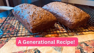 My Mom's Classic Zucchini Bread Recipe!