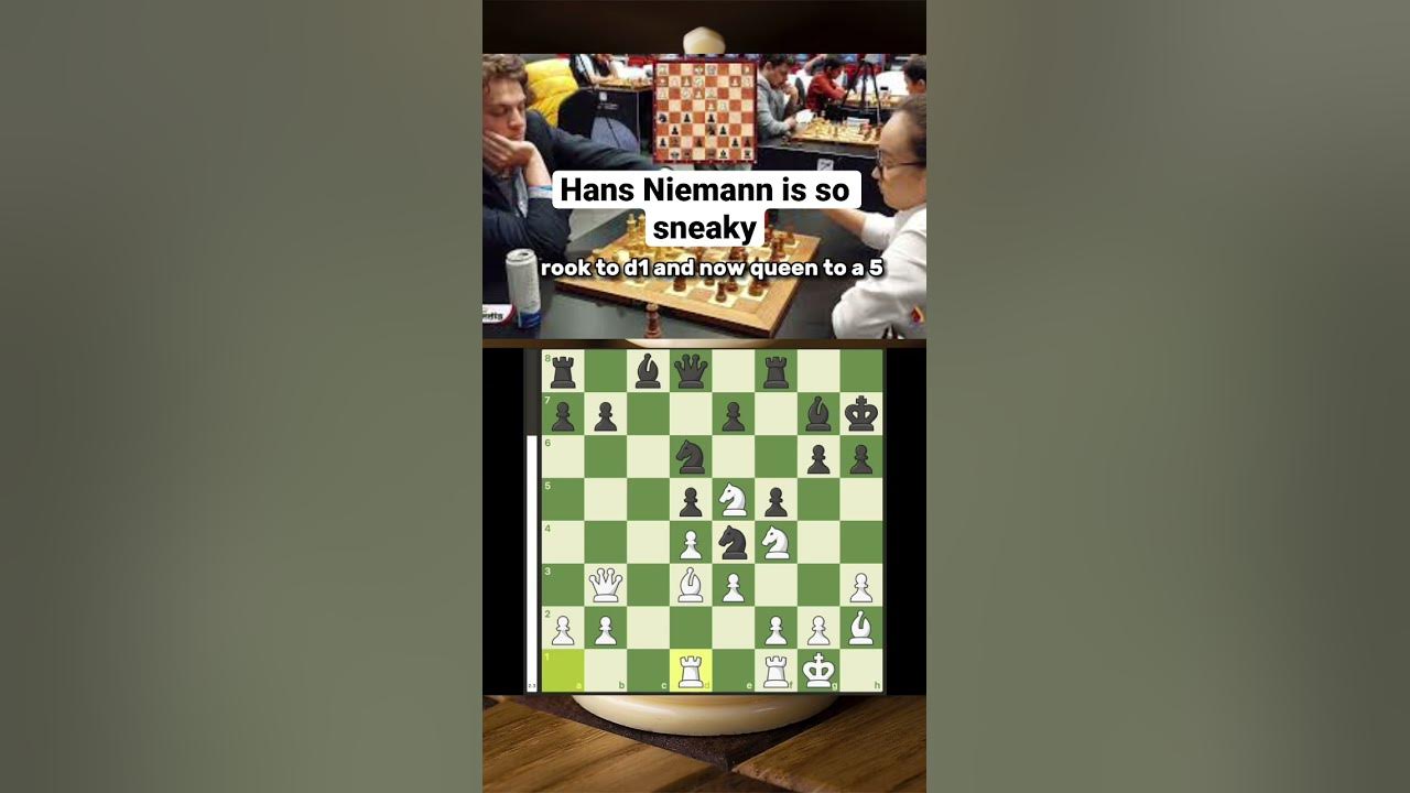 Hans Niemann finds the killer move! #chess #chessgame 