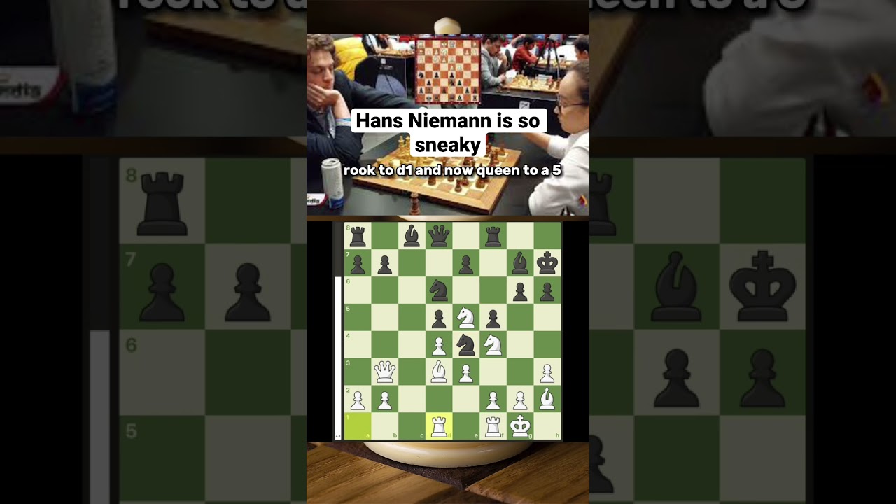 Hans Niemann finds the killer move! #chess #chessgame 