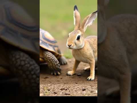 Tortoise and hare race 😊#shortvideo #shortsviral  #shorts #short #tortoise #cartoon #hare #animation