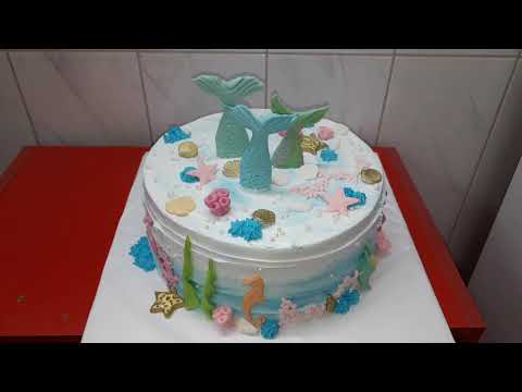 საბავშვო ტორტი \"ქალთევზა\