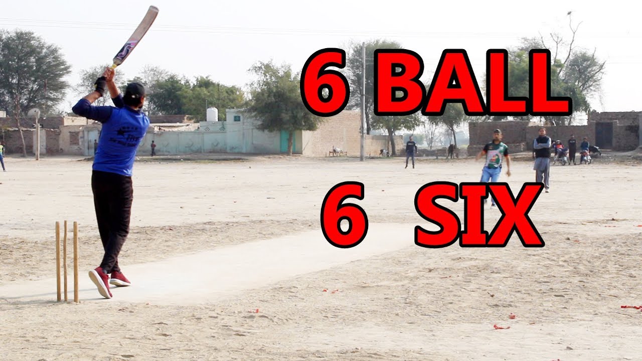6 Ball 6 Sixes In Cricket || Fahad Mian Channu || 6 Ball 6 Sixes In ...