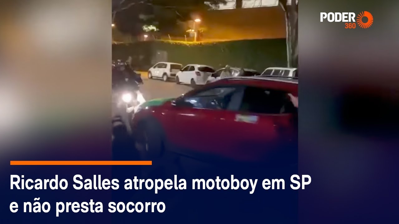 Ricardo Salles atropela motoboy em SP e não presta socorro