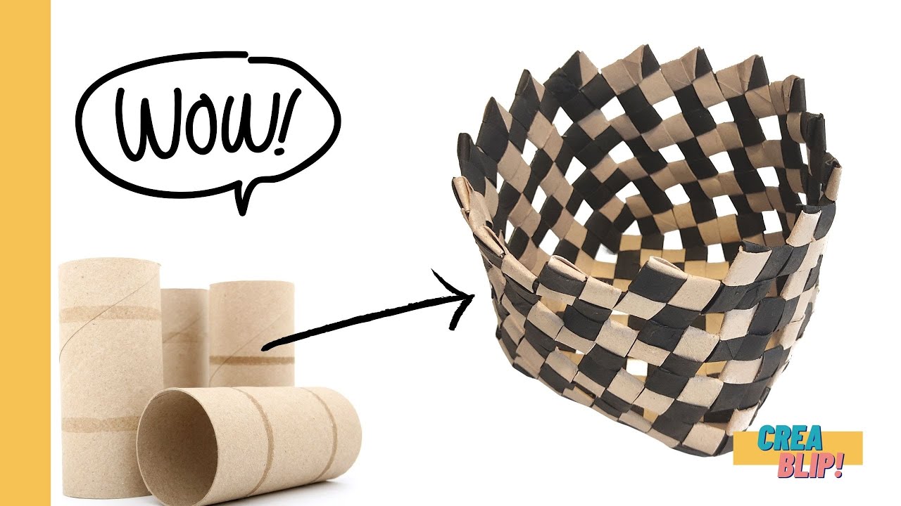 Toilet Paper Tubes Crafts / Basket 