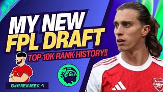MY NEW FPL GW1 DRAFT! 🔥 | TOP 10K RANK HISTORY! ✅ | Fantasy Premier League Tips 2026/27