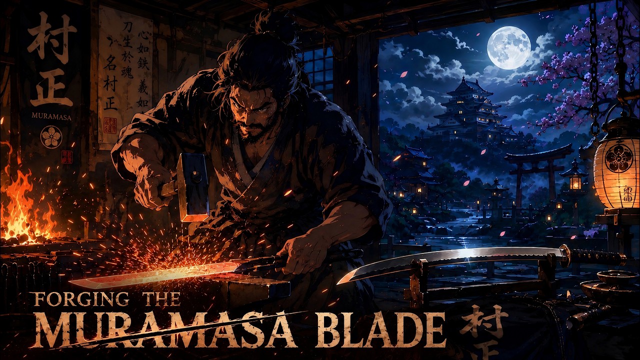 Forging The Muramasa Blade🗡️ | Japanese Instrumental & Forge Ambience