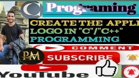 Create the Apple logo in c/c++ programming language.How to create a Apple logo in c/c++ programming