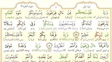 #سوره-بقره #آیه 49 - فقط یک آیه با ترجمه #ترجمه_تحت_اللفظی_قرآن_کریم