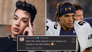 NFL Players are SLIDING In James Charles DMs