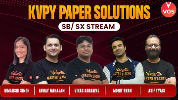 KVPY SB/SX - PAPER SOLUTIONS | KVPY EXAM 2021-22 | KVPY Paper Analysis | Vedantu Olympiad School