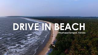 India’s Longest Drive-in Beach | Muzhappilangad Kannur | 4K Drone Cinematics