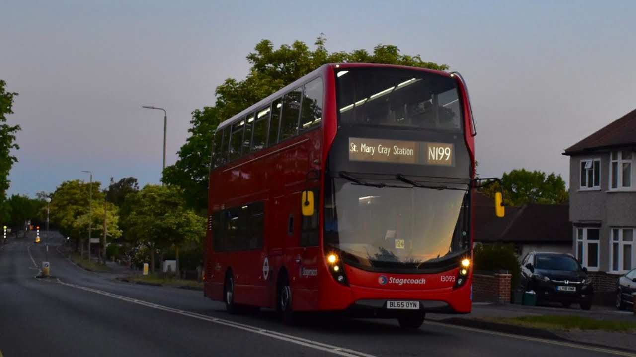 FRV: Night Route N199 | Trafalgar Square-St Mary Cray | SLN 13093 (BL65 OYN)