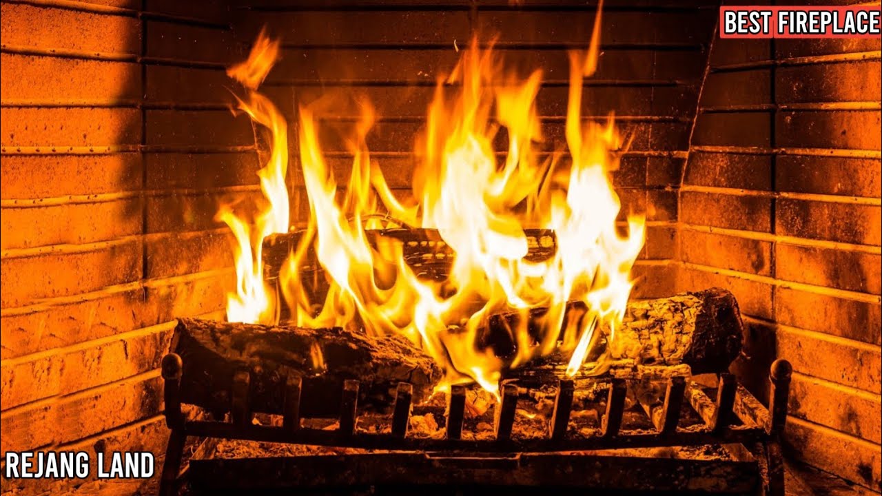 The Best Burning Fireplace 4K 🔥(3 HOURS) with Crackling Fire Sounds NO ...