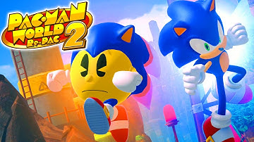 PAC-MAN WORLD 2: RE-PAC - Sonic the Hedgehog DLC 100% Full Game Walkthrough