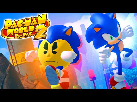 PAC MAN WORLD 2 RE PAC Sonic The Hedgehog DLC 100 Full Game Walkthrough