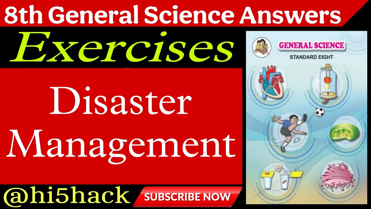 8th science chapter 9 question answer । disaster management exercise ...