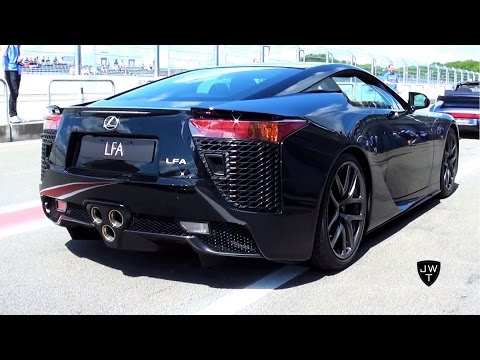 Lexus LFA LOUD Revving & Accelerations On Track! Lovely Exhaust Notes!