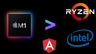 M1 Macbook Air Running and Building a Big Angular Project faster than Ryzen 3700x and Intel 8750H