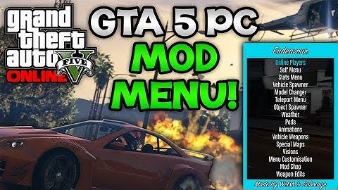 GTA 5 standard mod menu (single player)