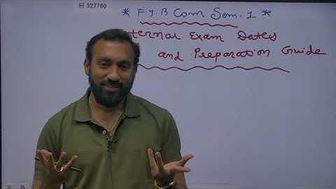 F.Y.B.Com Sem 1 External Exam Important Information - Exam Dates - Syllabus - Study Plan #msu
