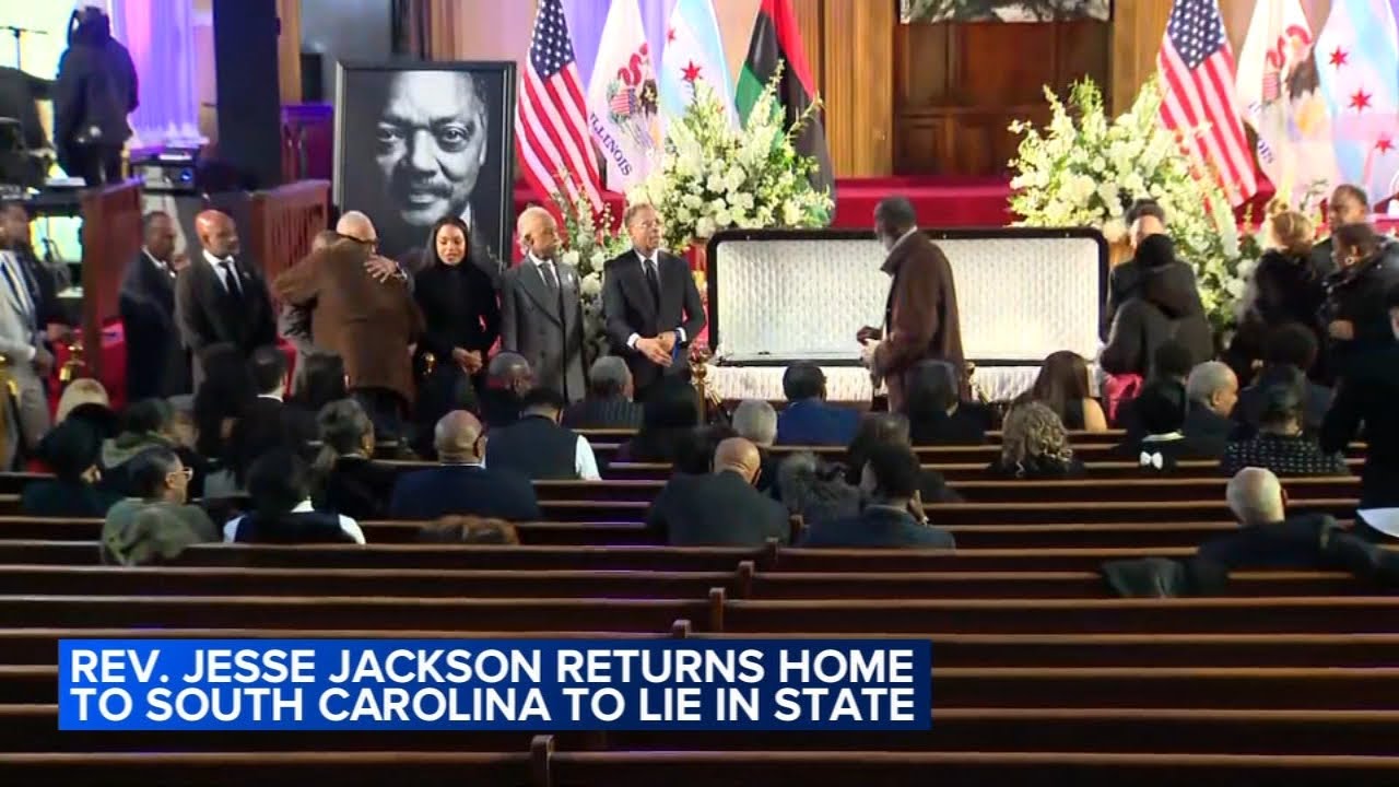 Rev. Jesse Jackson returns home to South Carolina to lie in state