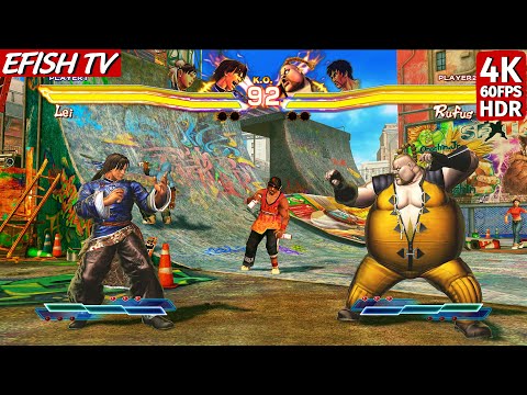 Lei & Chun-Li vs Rufus & Law (Hardest AI) - Street Fighter X Tekken