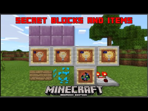 Minecraft Bedrock - More Secret Blocks U0026 Items (Mobile/Xbox/PS4/Windows 10/Switch)