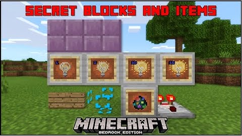 Minecraft Bedrock - Meer geheime blokken en items (Mobiel/Xbox/PS4/Windows 10/Switch)