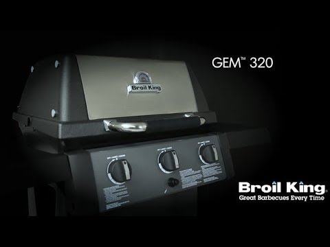 Broil King Gem 330 Ψησταριά Υγραερίου Μαντεμένιας Σχάρας 55x34εκ. με 3 Εστίες 6.9kW και Πλαϊνό Μάτι 2.7kW
