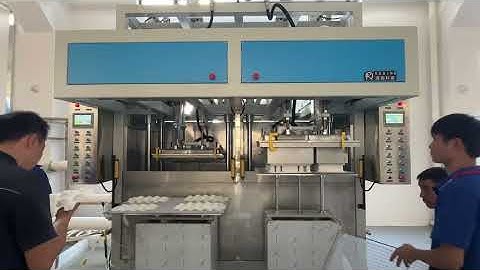 Double the Output: See Our Dual-Station Pulp Molding Machine in Action!
