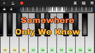 Keane - Somewhere Only We Know • Perfect Piano • Easy Tutorial