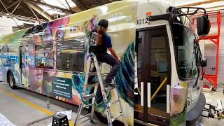 MTA Decorates a Bus for Pride