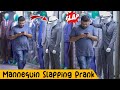 Mannequin slapping prank crazypranktv