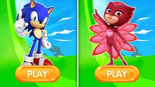 Sonic Dash Vs PJ Masks - Gameplay Speed Battle - Sonic Vs All Running Games | Epic Run🔥🤯 screenshot 3