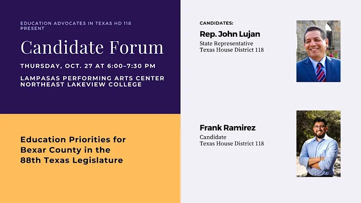 Candidate Forum On Public Education In House Distr...