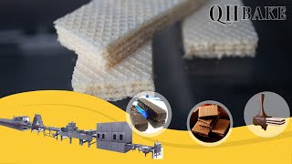 QHW-27 Wafer biscuit production line, wafer biscuit making machine wafer equipment baking oven