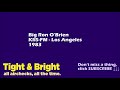 Big Ron O'Brien - KIIS-FM, Los Angeles, 1983 - Radio Aircheck