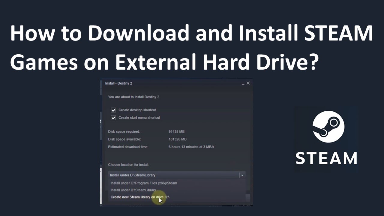 How to move your Steam games to another hard drive ...