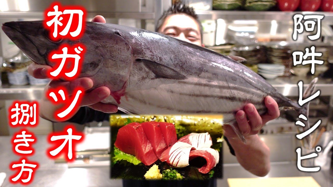 初カツオの捌き方 Youtube