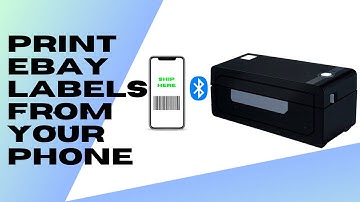 How to Print eBay Shipping Labels from Your Phone | Jadens Thermal Printer Unboxing & Setup