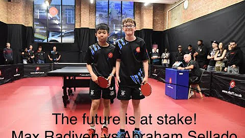 eBaTT London Table Tennis Centre, Grand Opening, exhibition match Abraham Sellado vs Max Radiven