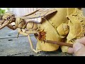 What's the SECRET to Making a REALISTIC Zombie Bee with Wood Carving?